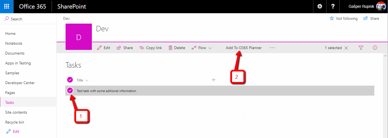 SPFx Extensions – ListView Command Set connected to Office 365 Planner ...